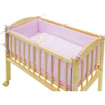 7dílná souprava do postýlky Scarlett Baby MÉĎA 90 x 41 cm - růžová