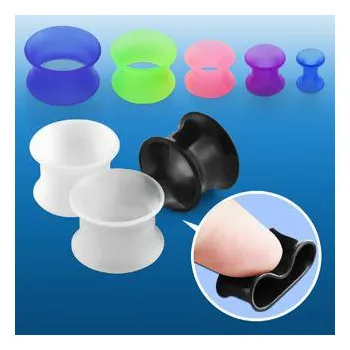 Piercing Piercingate Tunel do ucha - kruh PTP00107 - Barva/Motiv: Modrá, Průměr Tunely, plugy, roztahováky: 8 mm