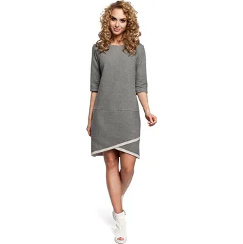Dámské šaty Dámské šaty M292 - MOE tmavě šedá 2XL/3XL