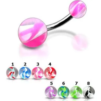 Piercing Piercingate Piercing do pupíku PBK00158 - Barva/Motiv: 4