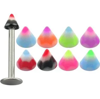 Piercing Piercingate Činka do obočí POB00158 - Barva/Motiv: 7, Délka tyčky: 8 mm, Průměr tyčky: 1,2 mm