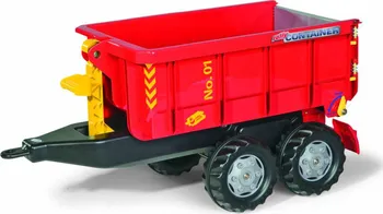 Dětské šlapadlo Rolly Toys vlečka za traktor vyklápěcí červená