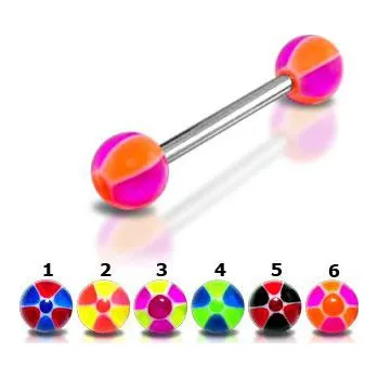 Piercing Piercingate Piercing do jazyka PCI00221 - Barva/Motiv: 3