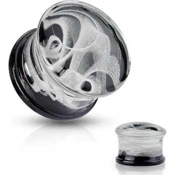 Piercing Piercingate Plug do ucha - bílý kouř PTP00229 - Průměr Tunely, plugy, roztahováky: 8 mm