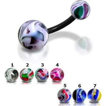 Piercing Piercingate Piercing do pupíku PBK00141 - Barva/Motiv: 7