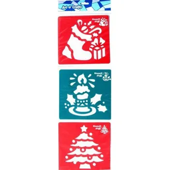 Šablony 3 ks - strom, svíčka, vánoční bota