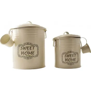 Jídlonosič Nádoby (boxy) na skladování zeleniny 2 ks (Kovové nádoby (boxy) na skladování zeleniny 2 ks + 2 naběračky)