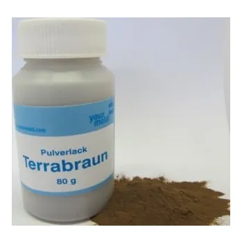 PRÁŠKOVÁ BARVA NA OLOVO TMAVĚ HNĚDÁ 1000G