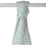 Bambusová osuška XKKO BMB 90x100 - Mint Chevron