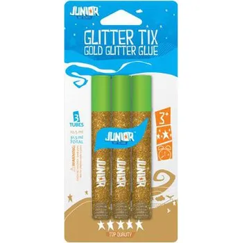 Kancelářské lepidlo Lepidlo glitter/3ks zlaté