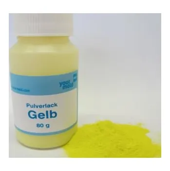 PRÁŠKOVÁ BARVA NA OLOVO ŽLUTÁ 80G