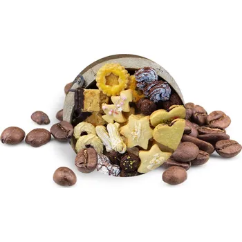 Káva Manu cafe Křehké cukroví - zrnková káva 1000 g