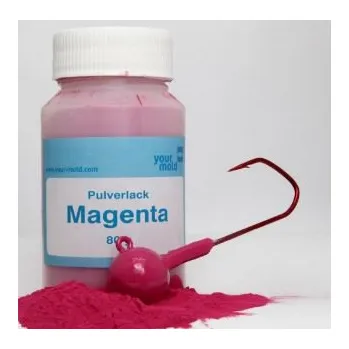 PRÁŠKKOVÁ BARVA NA OLOVO PURPUROVÁ MAGENTA 80G