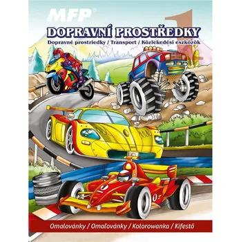 omalovánky MFP Omalovánky A4 Dopravní prostředky 1