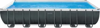 Bazén Intex Ultra Rectangular Frame Pools Set 7,32 x 3,66 x 1,32 m + písková filtrace, schůdky, plachta, podklad