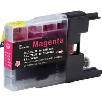 Inkoustová náplň pro Brother DCP J 525 W kompatibilní - barva purpurová - magenta