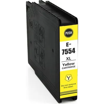 Počítač Inkoustová náplň pro Epson WorkForce Pro WF 8090 DTW kompatibilní T7554 - barva žlutá - yellow