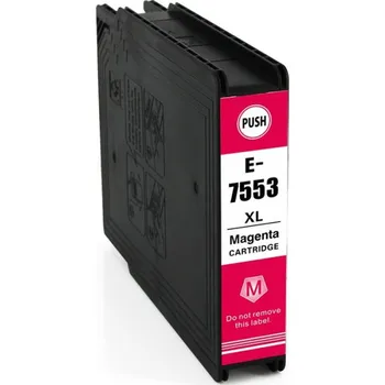 Počítač Inkoustová náplň pro Epson WorkForce Pro WF 8090 DTW kompatibilní T7553 - barva purpurová - magenta