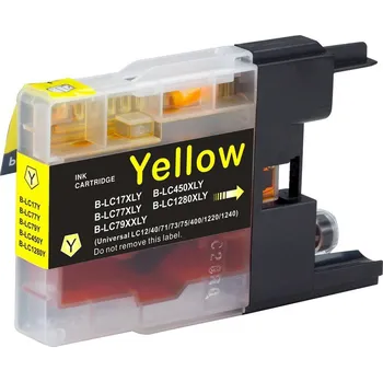 Inkoustová náplň pro Brother MFC J 5910 DW kompatibilní - barva žlutá - yellow