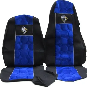 Autopotahy Scania R, řidič pás na sedačce, modré