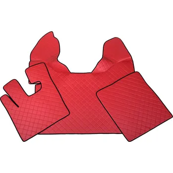 autokoberec Kožené koberce DAF XF105 do 2012, automat, červené