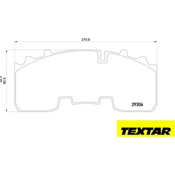 Brzdový komplet Brzdové destičky TEXTAR 29165 (29306, 29268)