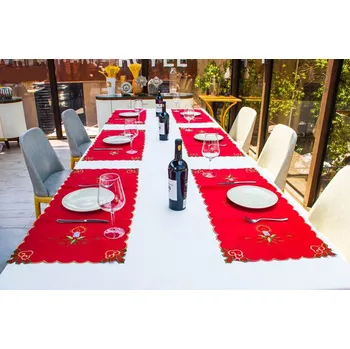 prostírání IDARY Vánoční prostírání - svícen 85,5x38,5cm