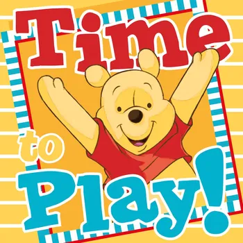 Faro | Magický froté ručníček Medvídek Pú FR 27 - 30x30 cm, 100% bavlna