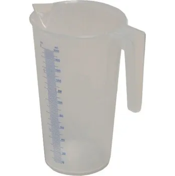 Autodílna BOVRAM tools Průhledné polypropylénové odměrné nádobky 0,25l - 5l Produkt: 1l