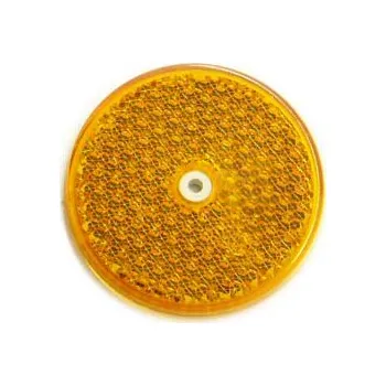 Odrazka kulatá, šroubovací, oranžová