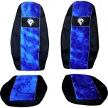 Autopotahy Volvo FH 2008->, pásy na sedačkách, modré