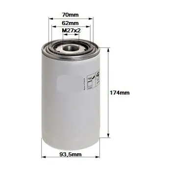 Filtr do auta Olejový filtr DONALDSON P550520