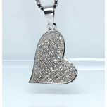 Mýl Stříbrný přívěsek srdce 308353