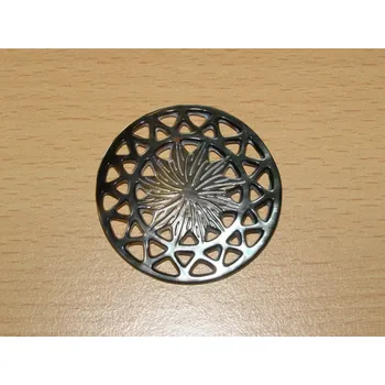 Drahý kámen Perleť tmavá - Přívěsek - mandala - kpp32