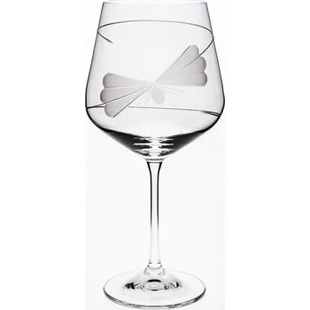 Sklenice Bohemia Crystal - broušené skleničky na víno Sandra Motýl (570 ml, 2 ks)