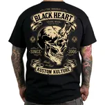 Black Heart Devil Skull černé