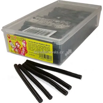 Bonbon Lékořicový pendrek 8 g (200 ks) ČERNÝ (Cena za balení 200 ks / černý pendrek / king regal / rellenitos / likorice black)