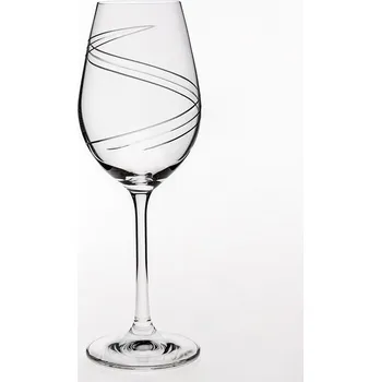 Sklenice Bohemia Crystal - broušené skleničky na víno Viola Vlna (250 ml, 6 ks)