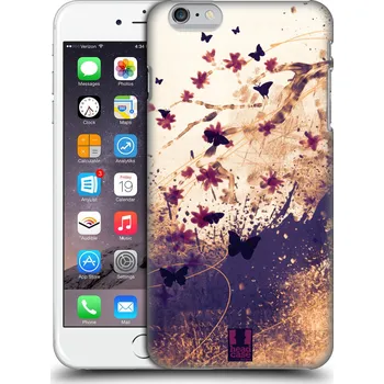 Pouzdro na mobilní telefon Plastové pouzdro pro mobil Apple Iphone 6 PLUS / 6S PLUS vzor Kreslené barevné květiny KVĚTY A MOTÝLCI (Obal, kryt na mobil z plastu Apple Iphone 6 PLUS / 6S PLUS vzor Kreslené barevné květiny KVĚTY A MOTÝLCI)