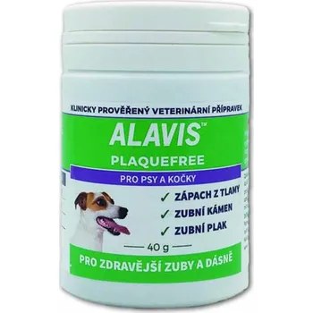 Pro psa Alavis Plaque Free pro psy a kočky 40g