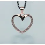 Mýl Stříbrný přívěsek srdce 308027