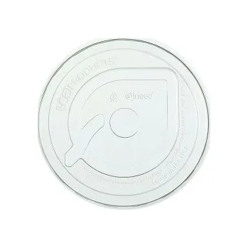 Jednorázové nádobí Víčko ploché na plastový kelímek BIO 265ml & 355-590ml/ 100ks