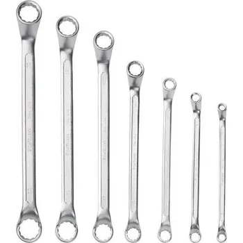 Klíč FORTUM sada očkových klíčů, 7ks, 6x7, 8x9, 10x11, 13x14, 16x17, 18x19, 20x22mm, 61CrV5, FORTUM (4730302)