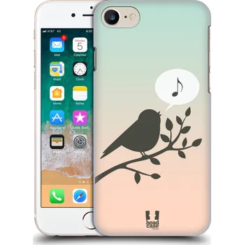 Pouzdro na mobilní telefon Plastové pouzdro pro mobil Apple Iphone 7/8/SE 2020 vzor Ptáček zpěváček noty píseň (Obal, kryt na mobil z plastu Apple Iphone 7/8/SE 2020 vzor Ptáček zpěváček noty píseň)