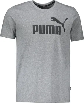 Pánské tričko PUMA ESS Logo TEE 85174003 Medium Gray Heather 