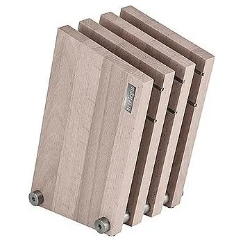 Stojan na nože Arte Legno Magnetický blok na nože, Milano Collection, buk bílý 03/W