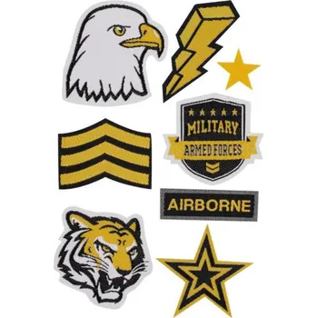 Pouzdro na mobilní telefon Záplaty Patch Mania 6 ks pro pouzdro Puro Patch Mania - motiv ARMY