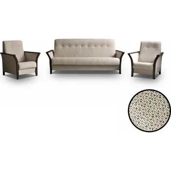 Obývací stěna sedací sestava Roko 3+1+1 krémová