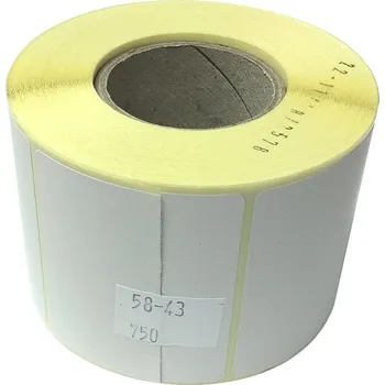 Papír pro tiskárny Termoetiketa na kotouči 58x43 mm, papírová