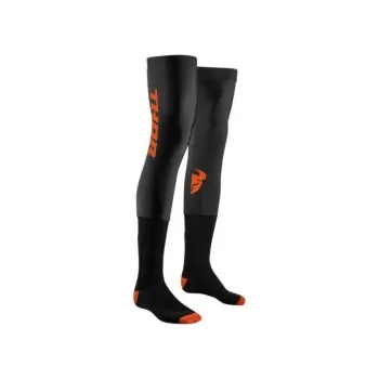 Pánské ponožky MX ponožky pod ortézy THOR COMP SOCK BLACK/RED ORANGE, Velikost S / M